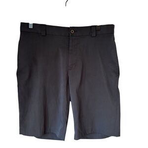 Slazenger Shorts Mens 32 Black Golf Performance Stretch Flat Front Casual